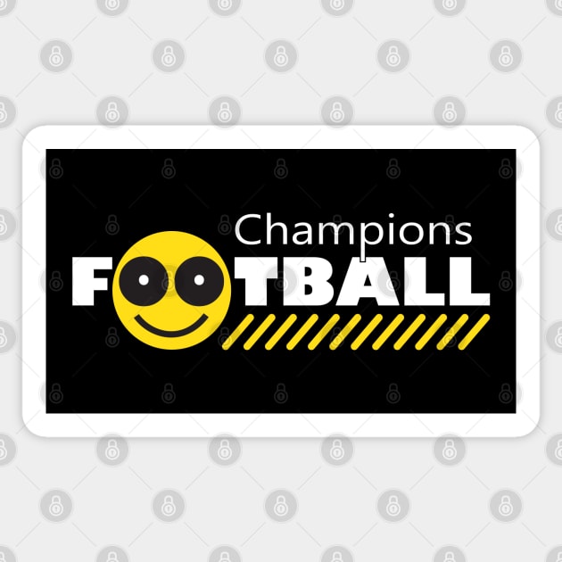 Football Game Smile Sport Champion Sticker by sofiartmedia